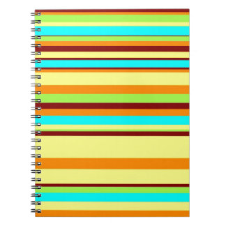 Carnet Motif de bande coloré Customisé Designer