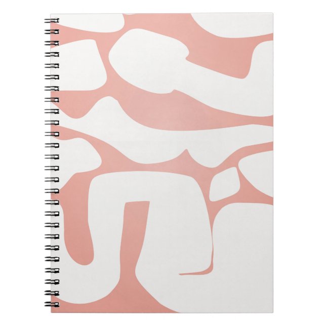 Carnet Motif de blob Abstrait rose jouable (Devant)