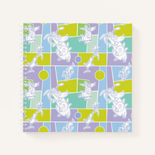 Carnet Motif de bloc couleur vache et poulet