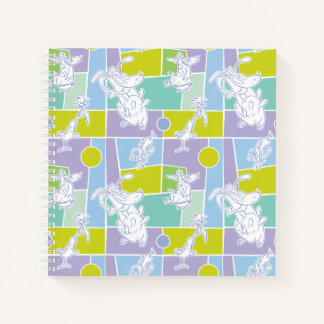 Carnet Motif de bloc couleur vache et poulet