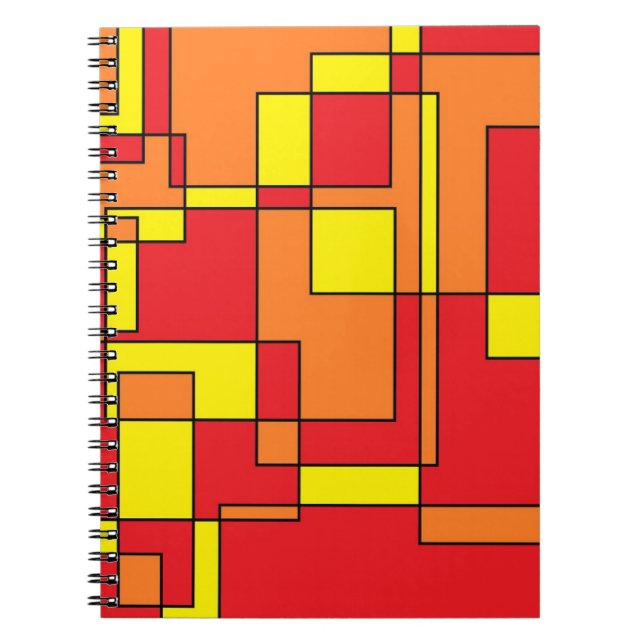 Carnet Motif de briques Abstrait (Devant)