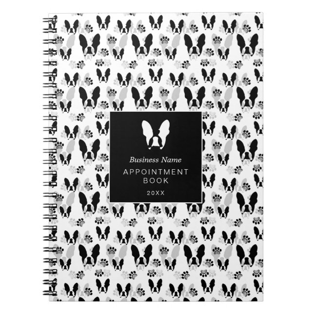 Carnet Motif de bulldog français (Devant)