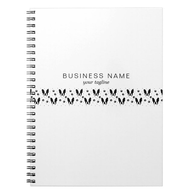 Carnet Motif de bulldog français (Devant)