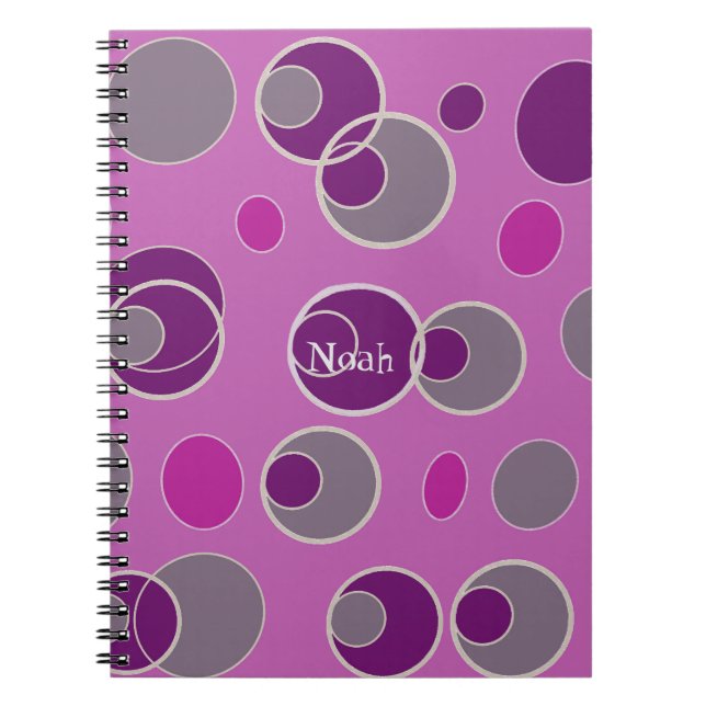 Carnet Motif de bulle rétro (Devant)