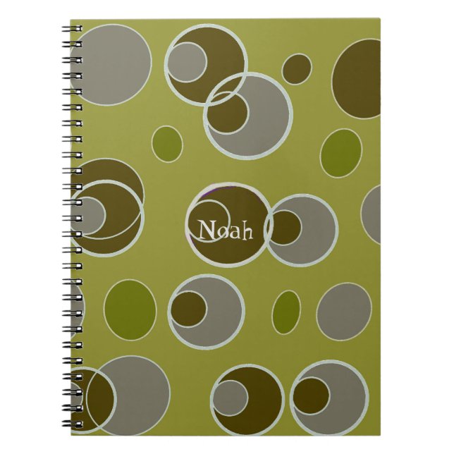 Carnet Motif de bulle rétro (Devant)