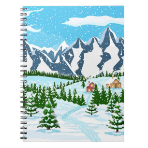 Carnet motif de cactus fleur sauvage dans un style aquare