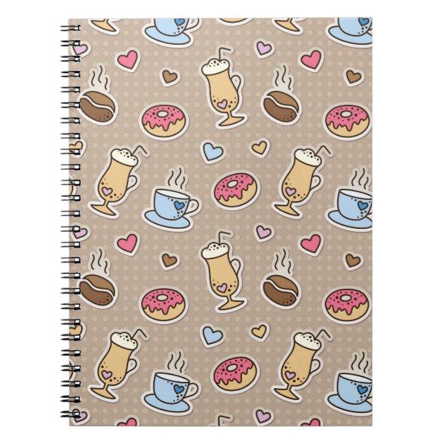 Carnet Motif de café (Devant)