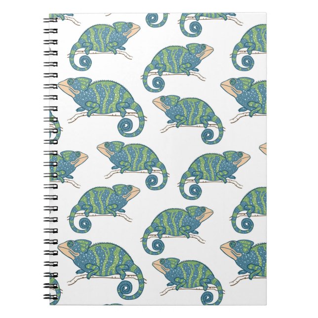 Carnet Motif de caméléon (Devant)