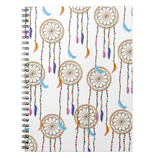 Carnet Motif de capteur de rêves (Devant)