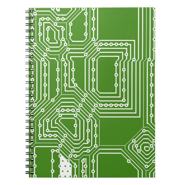 Carnet Motif de carte informatique (Devant)