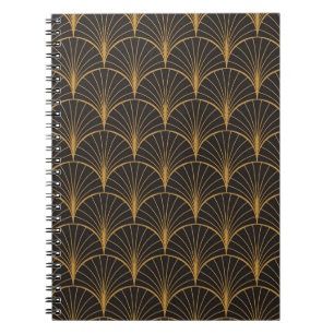 Carnet Motif de cercles géométriques Art Déco
