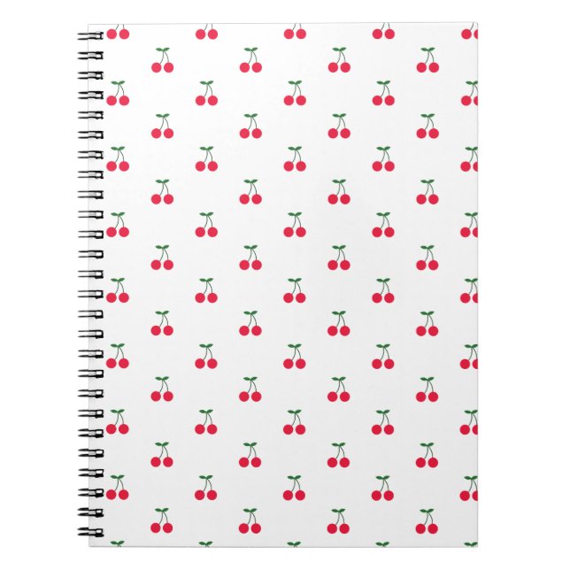 Carnet Motif de cerise douce (Devant)