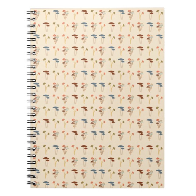 Carnet Motif de champignons (Devant)