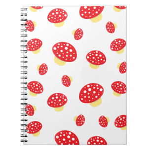 Carnet Motif de champignons à taches rouges mignons