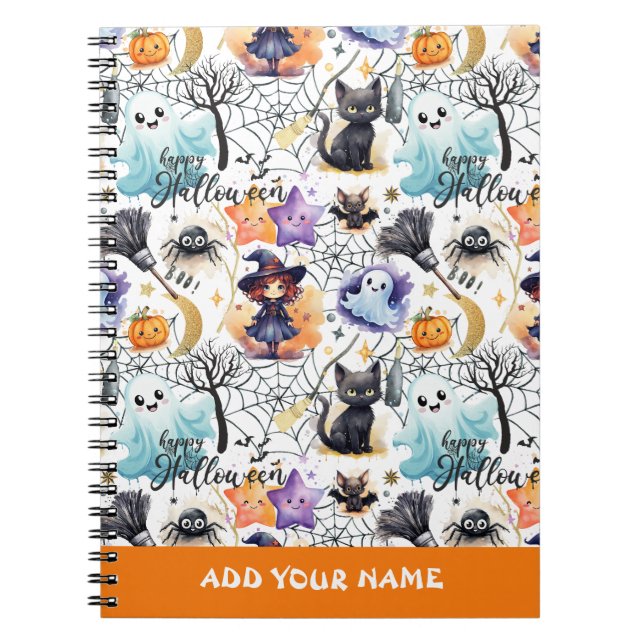 Carnet Motif de Charme Halloween (Devant)
