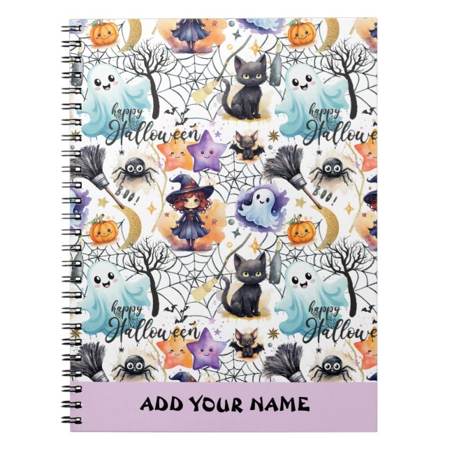 Carnet Motif de Charme Halloween (Devant)
