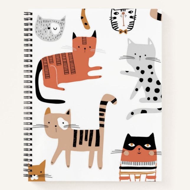 Carnet Motif de chat (Devant)