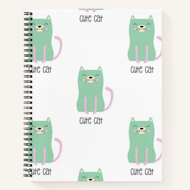 Carnet Motif de chat (Devant)