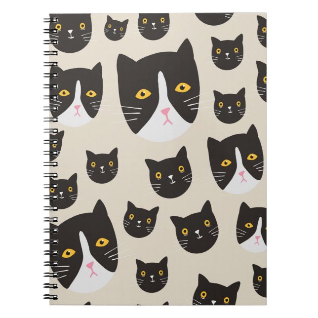 Carnet Motif de chat sans joint/ (Devant)
