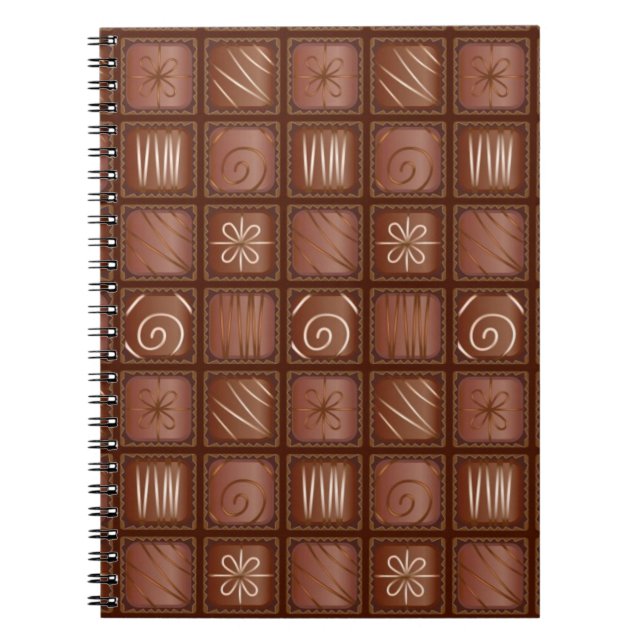 Carnet Motif de chocolat (Devant)
