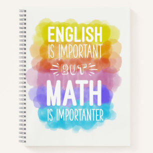 Carnet Motif de citation en mathématiques amusant