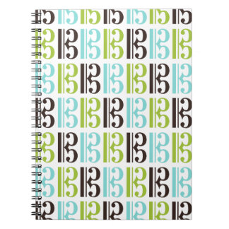 Carnet Motif de clef d'alto