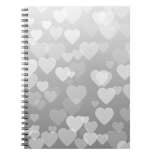 Carnet Motif de coeur 17 (Devant)