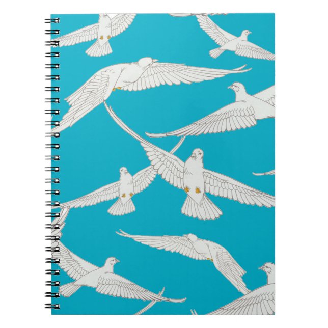 Carnet Motif de colombe (Devant)