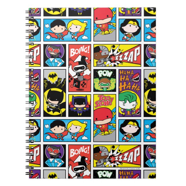 Carnet Motif de compilation de la Ligue de justice de Chi (Devant)