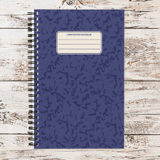 Carnet Motif de composition classique marbré vintage