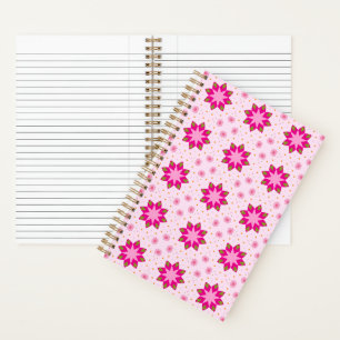 Carnet Motif de confettis de fleurs