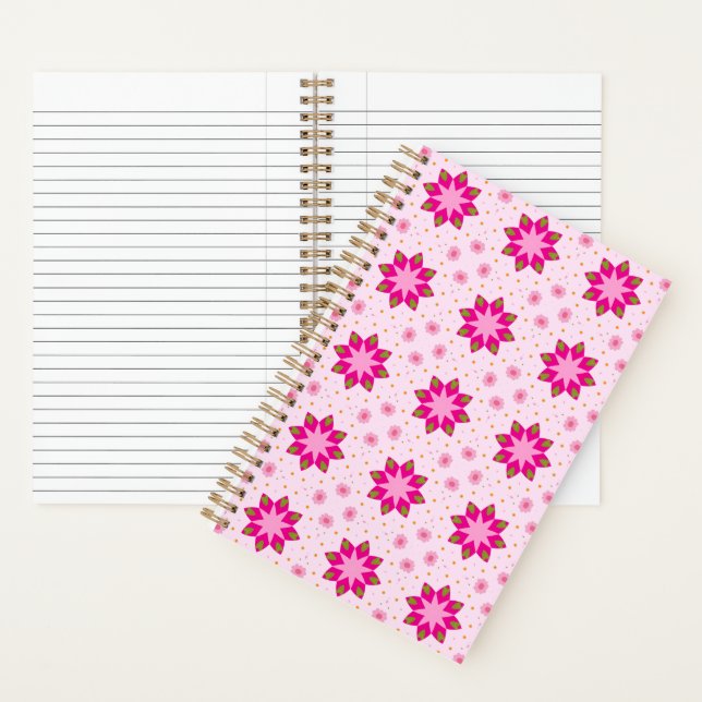 Carnet Motif de confettis de fleurs (À l'intérieur)