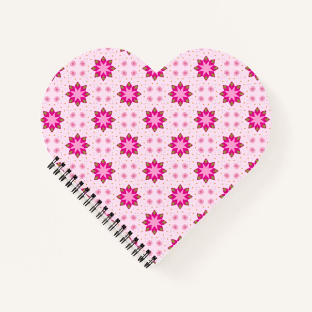 Carnet Motif de confettis de pétales de fleurs  (Devant)