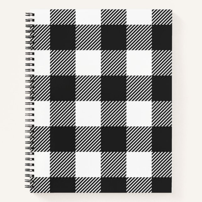 Carnet Motif de contrôle du bison noir (Devant)