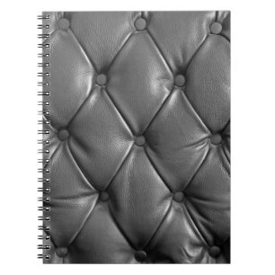 Carnet motif de couleur cuir noir authentique utilisant c