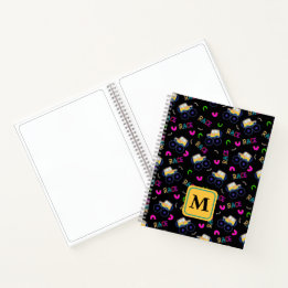 Carnet Motif de course de camions monstres mignons pour g