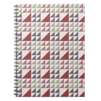 Carnet Motif de courtepointe géométrique Rose Poussiéreus