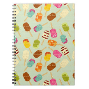 Carnet Motif de crème glacée