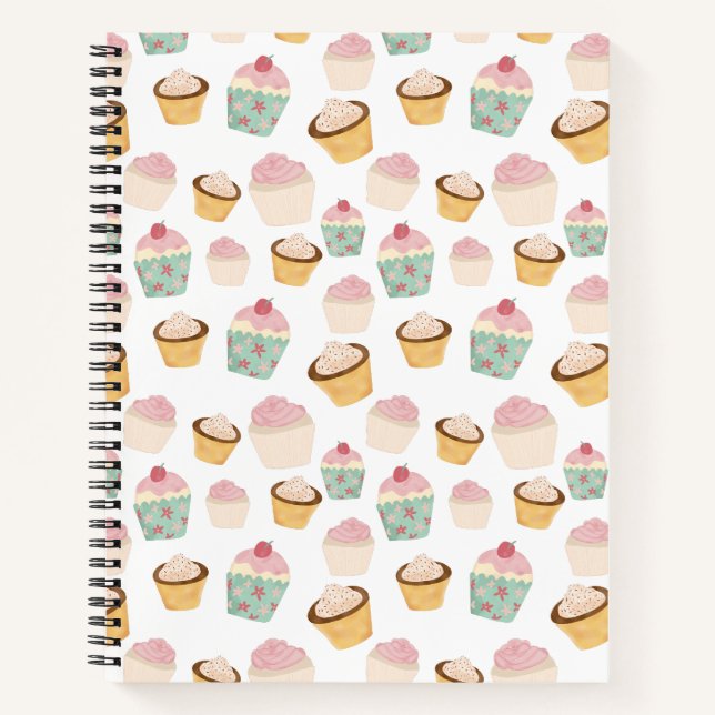 Carnet Motif de cupcake (Devant)