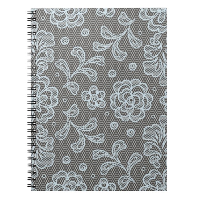 Carnet Motif de dentelle, cru 6 de fleur (Devant)