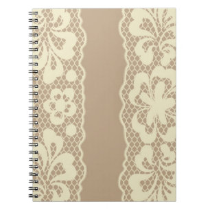 Carnet Motif de dentelle, cru 7 de fleur