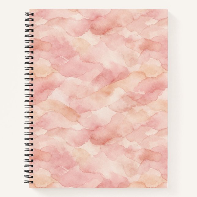 Carnet Motif de design abstrait moderne rose tendre (Devant)