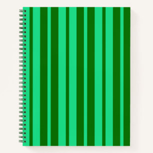 Carnet Motif de design de rayures vertes mignon et élégan