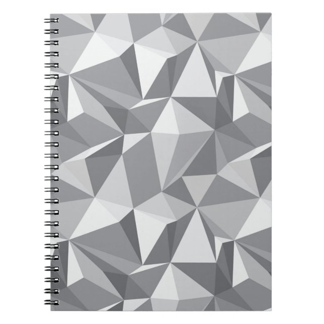 Carnet Motif de diamant - polygone abstrait (Devant)