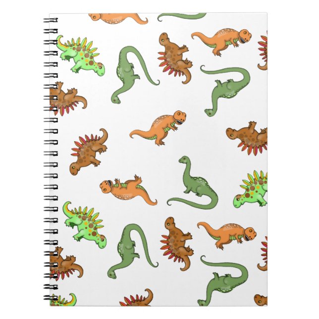 Carnet Motif de dinosaure mignon (Devant)