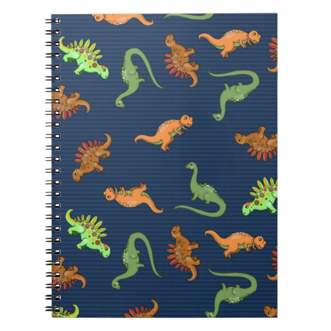 Carnet Motif de dinosaures mignons (Devant)