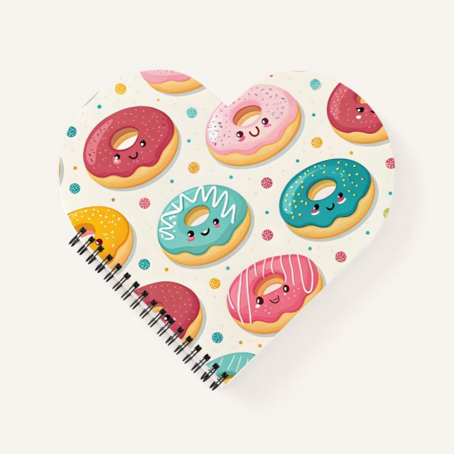Carnet Motif de Donuts (Devant)
