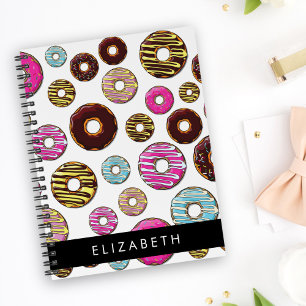 Carnet Motif De Donuts, De Donuts Colorés, Votre Nom