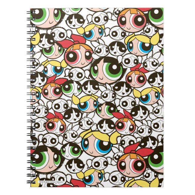 Carnet Motif de face pour les filles Powerpuff (Devant)
