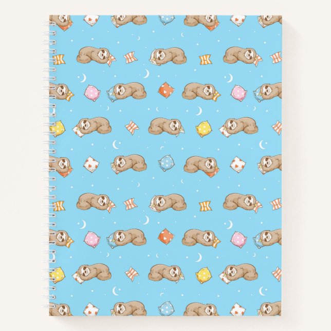 Carnet Motif de fentes de temps de sommeil (Devant)